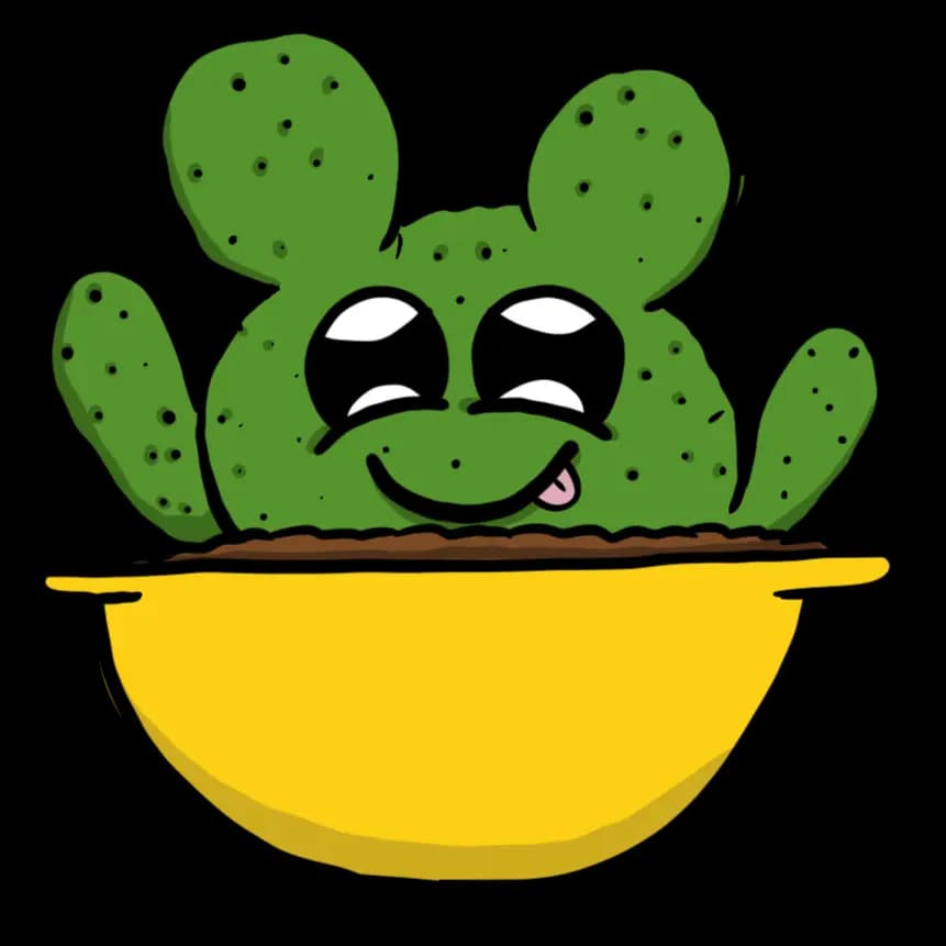 Viñeta de un cactus